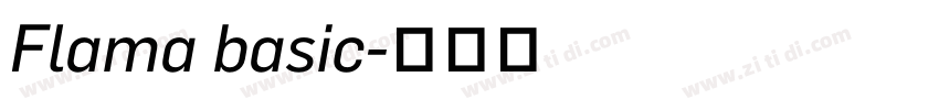 Flama basic字体转换